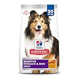 Hill's Science Diet Sensitive Stomach & Skin, Adult 1-6, Stomach & Skin Sensitivity Support, Dry Dog Food, Chicken Recipe, 30 lb Bag