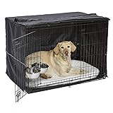 MidWest Homes for Pets iCrate Dog Crate Starter Kit 42-Inch Ideal for Large Dog Breeds (weighing 71 - 90 Pounds) Includes Crate With Cover, Pet Bed, 2 Dog Bowls